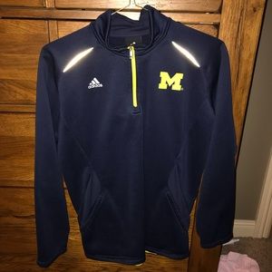 U OF M, MICHIGAN quarter zip.